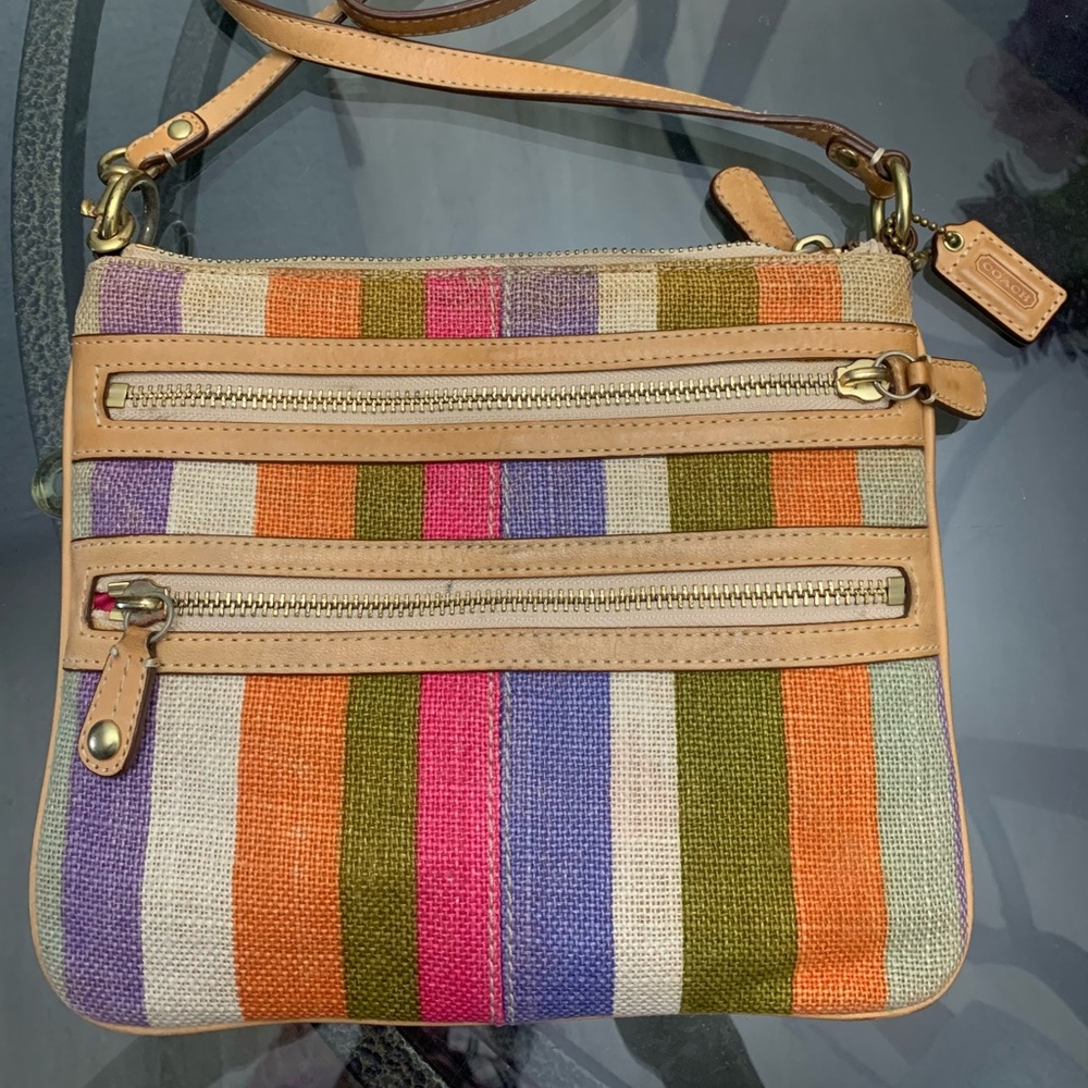 Coach legacy Rainbow Crossbody